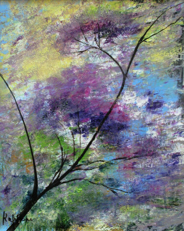 Peinture intitulée "Mimosa" par Cappone, Œuvre d'art originale, Huile