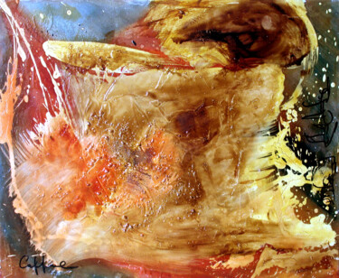 Peinture intitulée "Courre Le Temps - T…" par Cappone, Œuvre d'art originale, Huile Monté sur Châssis en bois
