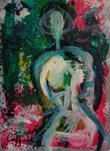 Картина под названием "Femme - Woman" - Cappone, Подлинное произведение искусства, Масло