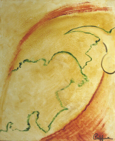 Peinture intitulée "L'Oeuf - The Egg" par Cappone, Œuvre d'art originale, Huile
