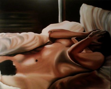 Painting titled "Ces matins qui chan…" by Caprie, Original Artwork