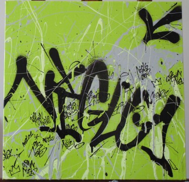 Schilderij getiteld "Tag Story" door Captain Niglo, Origineel Kunstwerk, Graffiti