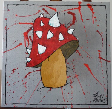 Картина под названием "Street Mushroom" - Captain Niglo, Подлинное произведение искусства, Акрил