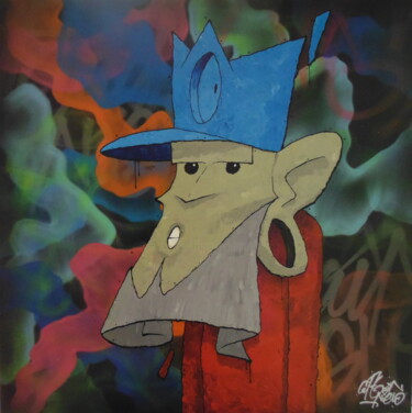 Painting titled "B-Boy LSD 2" by Captain Niglo, Original Artwork, Acrylic