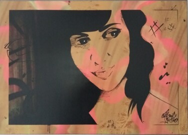 Painting titled "Girly Street" by Captain Niglo, Original Artwork, Spray paint
