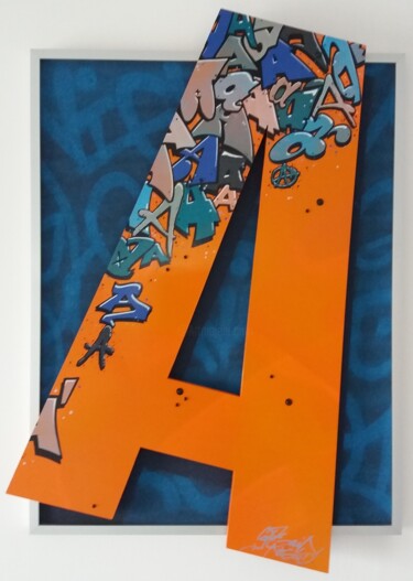 Peinture intitulée "Street "A"" par Captain Niglo, Œuvre d'art originale, Bombe aérosol