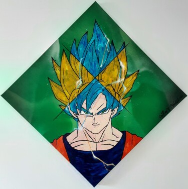 Painting titled "GokuGT" by Captain Niglo, Original Artwork, Acrylic