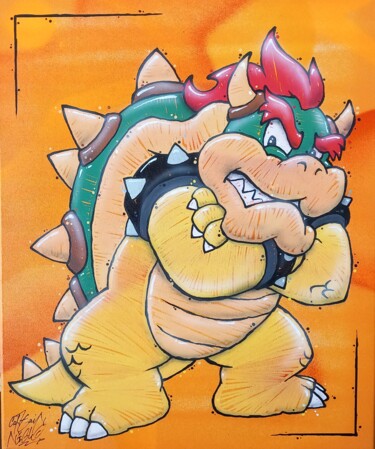 Painting titled "Street Bowser" by Captain Niglo, Original Artwork, Marker