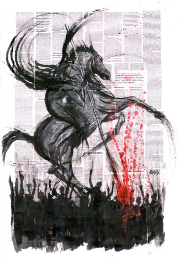 Moscow victorious Painting titled "Moscow victorious" by Kamil Valeev, Original Art, Ink