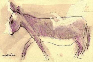 Dibujo titulada "burro" por Enrique Carceller Alcón, Obra de arte original, Otro