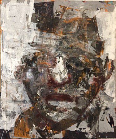 Картина под названием "man 2021" - Andrea Cardia, Подлинное произведение искусства, Рисунок распылителем краски