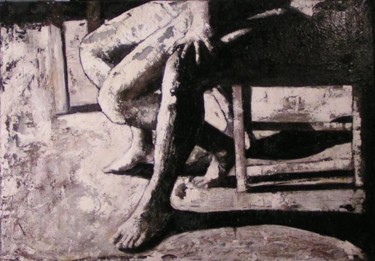 Peinture intitulée "jambes II" par Andrea Cardia, Œuvre d'art originale, Autre