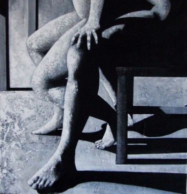 Peinture intitulée "jambes IV" par Andrea Cardia, Œuvre d'art originale, Autre
