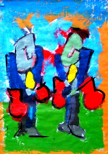 Painting titled "ti-gonfio.jpg" by Andrea Cardia, Original Artwork