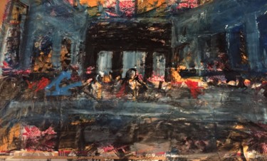 Pittura intitolato "L'ultima Cena" da Andrea Cardia, Opera d'arte originale