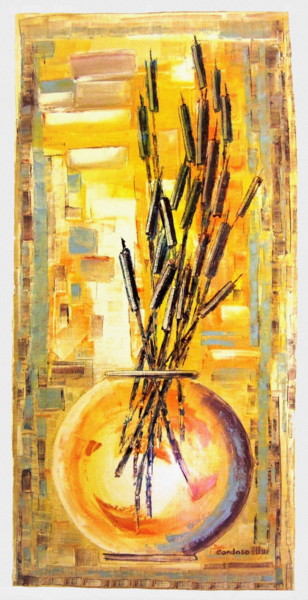Malerei mit dem Titel "LETO | Titanide Fla…" von Cardoso Manu, Original-Kunstwerk, Öl Auf Keilrahmen aus Holz montiert