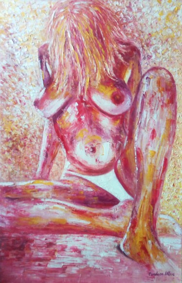 Pintura titulada "BIKINI BLANC | La p…" por Cardoso Manu, Obra de arte original, Oleo Montado en Bastidor de camilla de made…