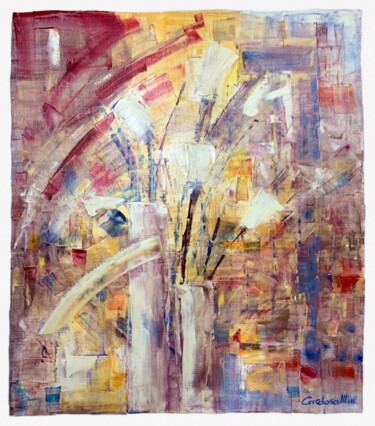 Pintura titulada "AMPHITRITE" por Cardoso Manu, Obra de arte original, Oleo Montado en Bastidor de camilla de madera