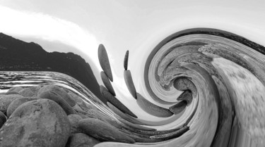 Digitale Kunst mit dem Titel "Eagle Wave | Stone…" von Cardoso Manu, Original-Kunstwerk, Fotomontage