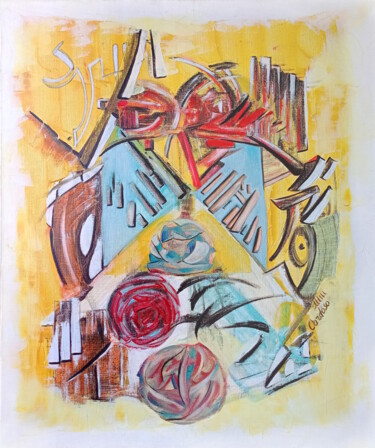 Peinture intitulée "SYRIAH | Méditation" par Cardoso Manu, Œuvre d'art originale, Huile Monté sur Châssis en bois