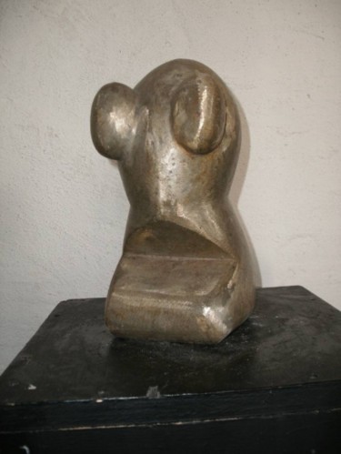 Sculpture titled "Homme" by Stephane Carel, Original Artwork, Metals