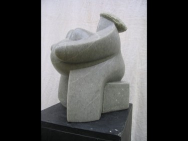 Sculpture titled "Fécondité" by Stephane Carel, Original Artwork, Stone