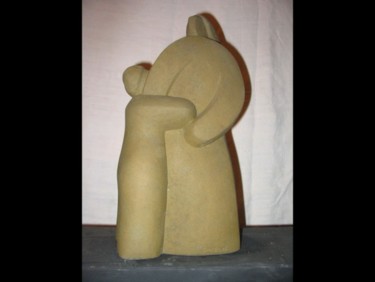 Sculpture titled "Maternité" by Stephane Carel, Original Artwork, Stone