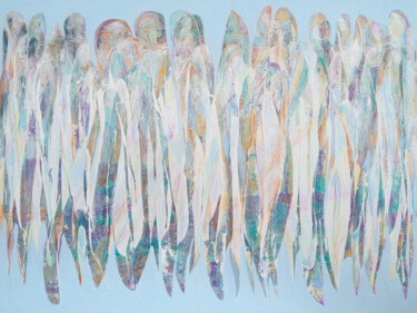 Pintura intitulada "Blue Angels" por Caren Keyser, Obras de arte originais, Acrílico