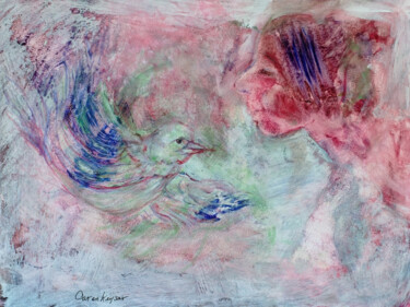 Картина под названием "Bird Song" - Caren Keyser, Подлинное произведение искусства, Акрил