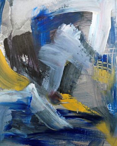 Картина под названием "Midnight Left to Ri…" - Caren Keyser, Подлинное произведение искусства, Акрил
