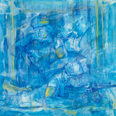 Peinture intitulée "Soldiers and Their…" par Caren Keyser, Œuvre d'art originale, Acrylique