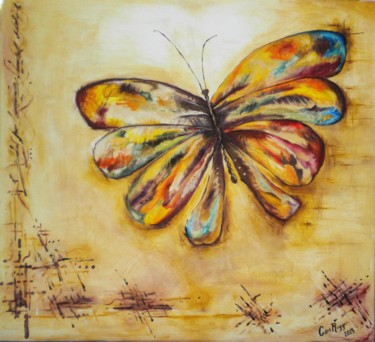 Pintura titulada "Mariposa" por Cari Rugg, Obra de arte original