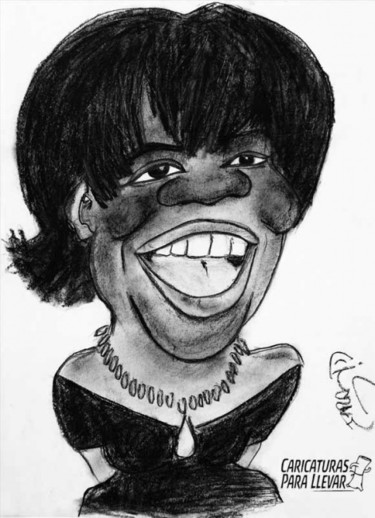 Drawing titled "Caricatura Oprah Wi…" by Caricaturas Para Llevar, Original Artwork