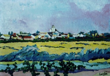Pittura intitolato "Paesaggio Francese…" da Carilu', Opera d'arte originale, Olio