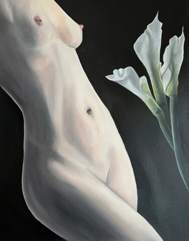 Malerei mit dem Titel "The Innocent Calla…" von Carina Martins, Original-Kunstwerk, Öl