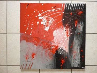 Peinture intitulée "explosion" par Shougy, Œuvre d'art originale, Huile