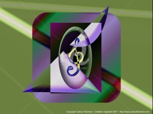 Arts numériques intitulée "musical5p.jpg" par Florence Cariou, Œuvre d'art originale