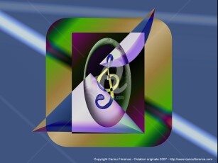 Arts numériques intitulée "musical7p.jpg" par Florence Cariou, Œuvre d'art originale
