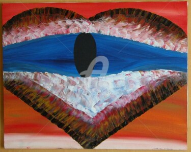 Peinture intitulée "Ouvrir son coeur ..." par Florence Cariou, Œuvre d'art originale, Acrylique