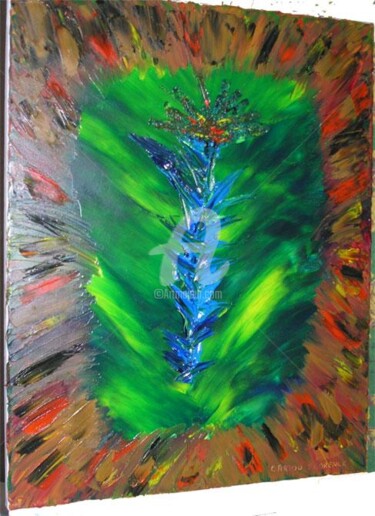 Peinture intitulée "Fleur des bois" par Florence Cariou, Œuvre d'art originale, Acrylique