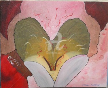 Peinture intitulée "Amour" par Florence Cariou, Œuvre d'art originale