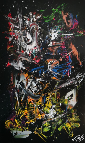 Картина под названием "Clown surprise" - Carl Bergeron-Bernier (CBB), Подлинное произведение искусства, Акрил