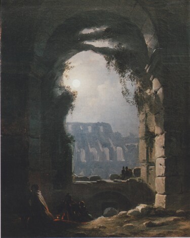 Pintura intitulada "View of the Colosse…" por Carl Gustav Carus, Obras de arte originais, Óleo