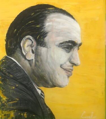 Peinture intitulée "Al Capone" par Carl Jean, Œuvre d'art originale, Acrylique