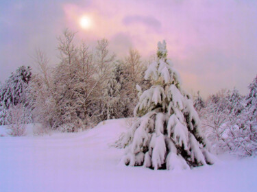 Photographie intitulée "Féérie de l'hiver" par Carl Legault, Œuvre d'art originale, Photographie numérique Monté sur Châssis…