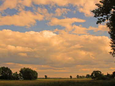 Photography titled "Immensité" by Carl Legault, Original Artwork, Digital Photography Mounted on Wood Stretcher frame