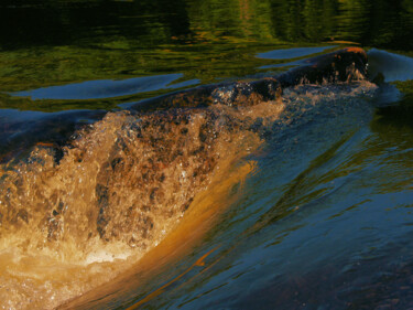 Photography titled "Courant d'énergie" by Carl Legault, Original Artwork, Digital Photography Mounted on Wood Stretcher frame