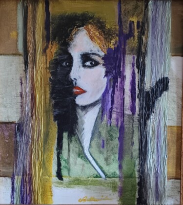 Pittura intitolato "Ombra" da Carla Ballarini, Opera d'arte originale, Olio