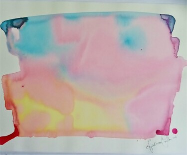 Pittura intitolato "acquerello rosa" da Carla Favoino, Opera d'arte originale, Acquarello