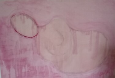 제목이 "feto di donna"인 미술작품 Carla Favoino로, 원작, 아크릴 나무 들것 프레임에 장착됨